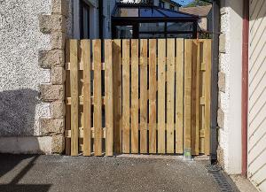 Garden gate with fence