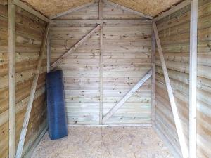 Garden shed interior