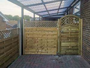 Garden gate with fence