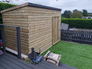 Custom-built garden shed