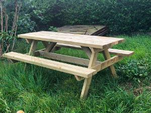 Timber picnic bench