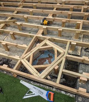 Composite deck framing - Hatch